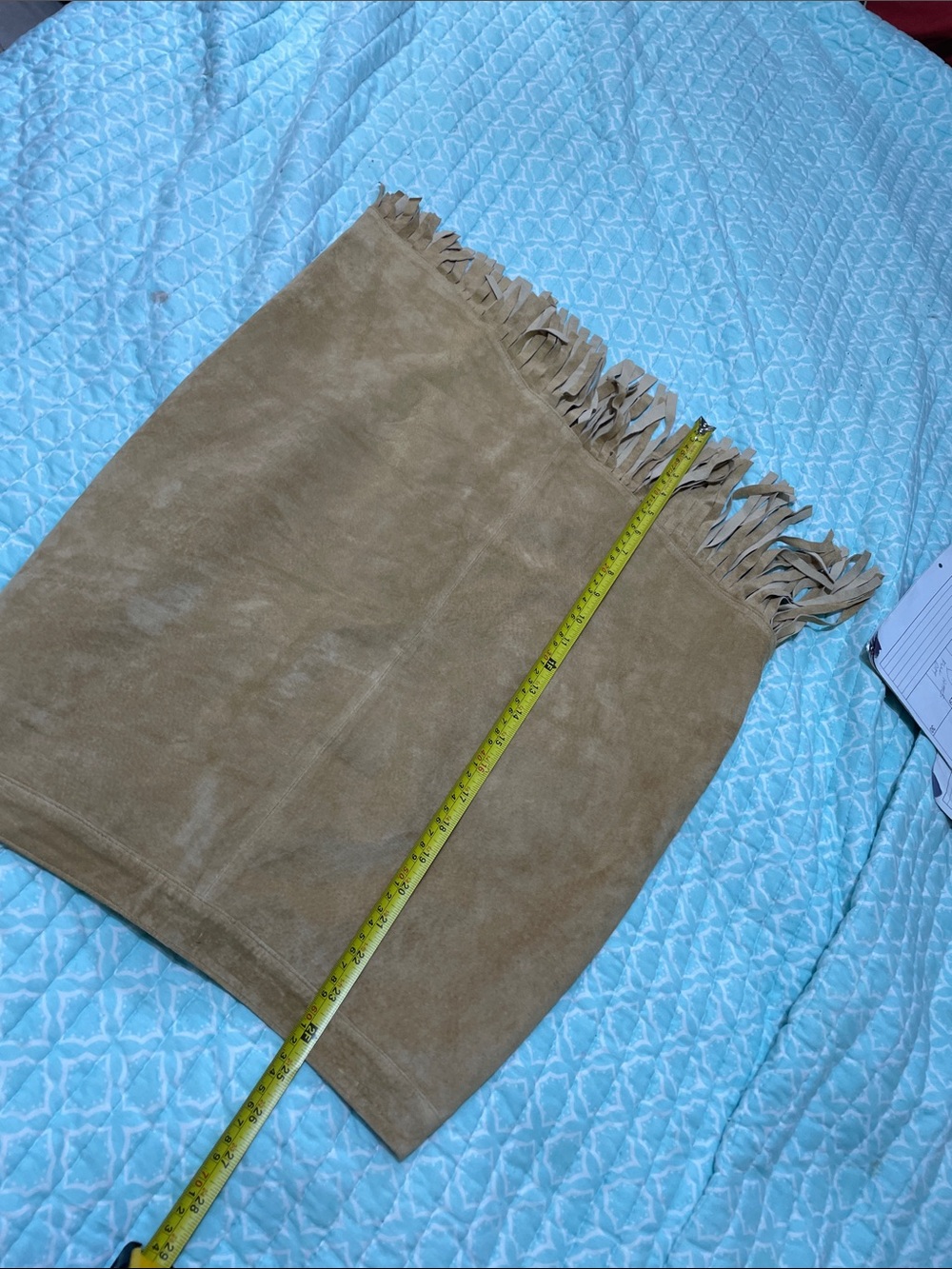 fringe suede pencil skirt by Newport News - Picture 8 of 8